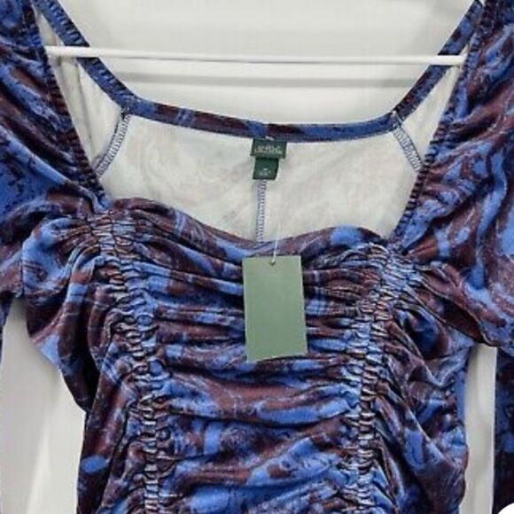 Wild Fable ruched bodycon stretch dress M - Picture 3 of 16